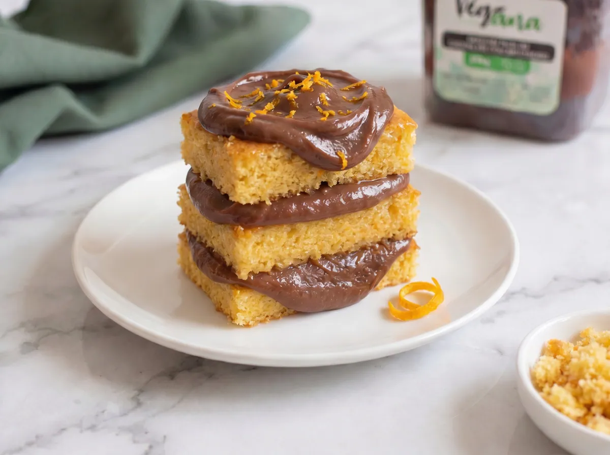 Bolo no Pote de Laranja com Brigadeiro